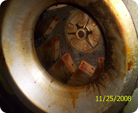 Fan Blades Before hood cleaning kent